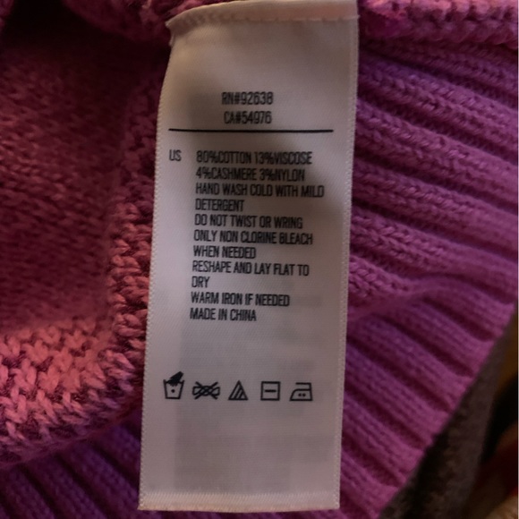 Pink & Magenta Stripe Cashmere Blend Sweater - Picture 5 of 9